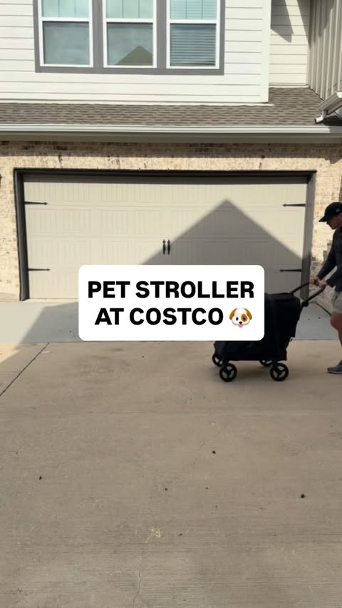 Instagram post by @costcofam4u for WonderFold. Caption reads: 🐾 WonderFold just launched a pet stroller at....