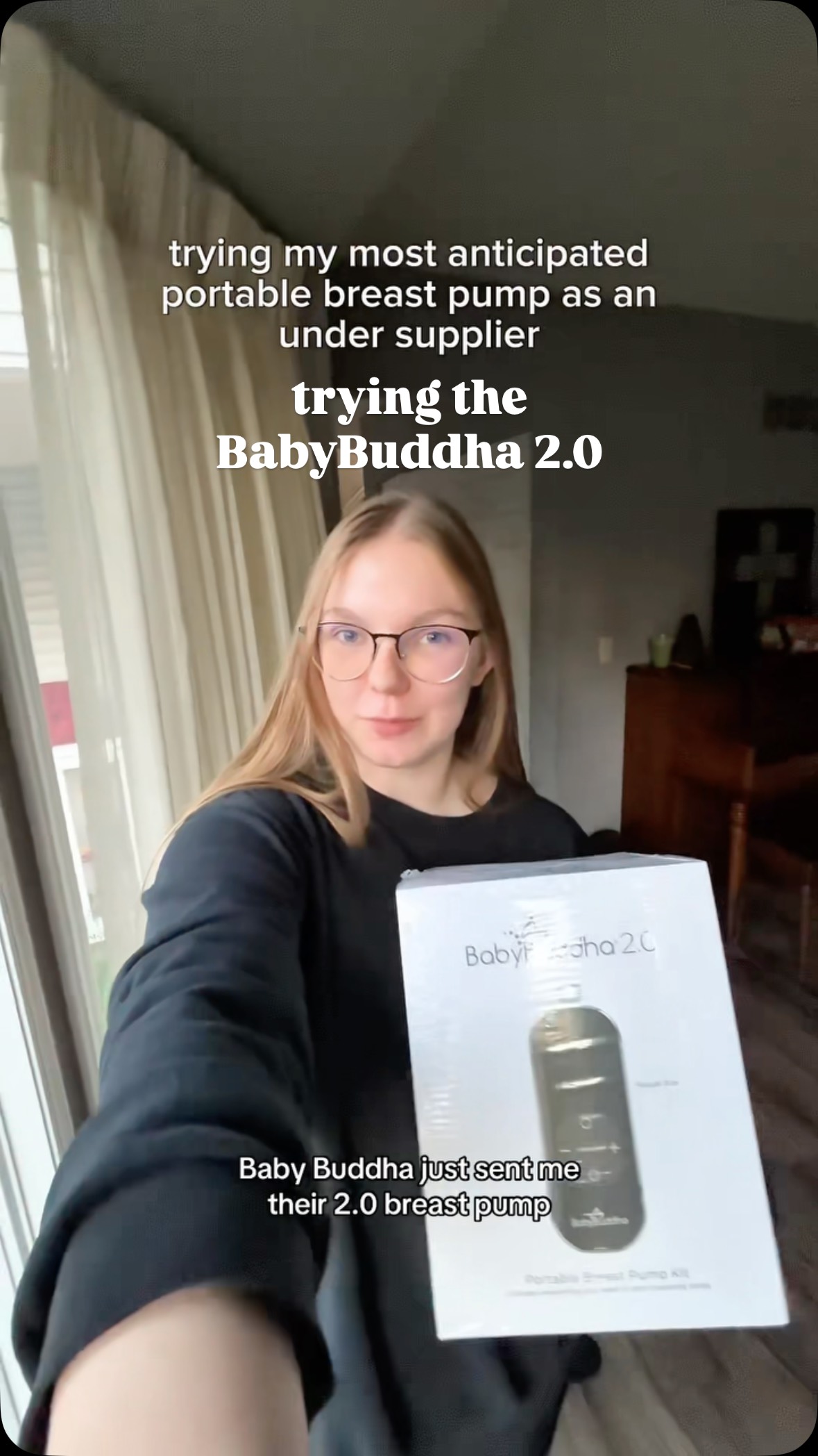 Instagram post by @_annaxmarii for BabyBuddha Products. Caption reads: I’ve used this pump exclusively since I opened it....