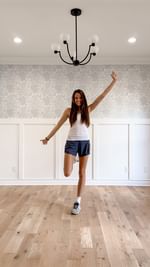 Instagram post by @lizpacini for Serena & Lily. Caption reads: 4 day study renovation ✔️👏🏻 That wallpaper tho....