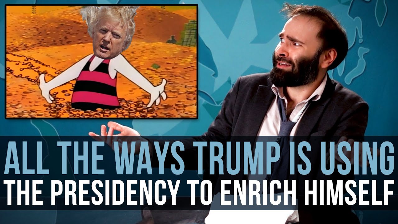 YouTube post by @SMN for Ridge. Caption reads: All The Ways Trump Is Using The Presidency To....