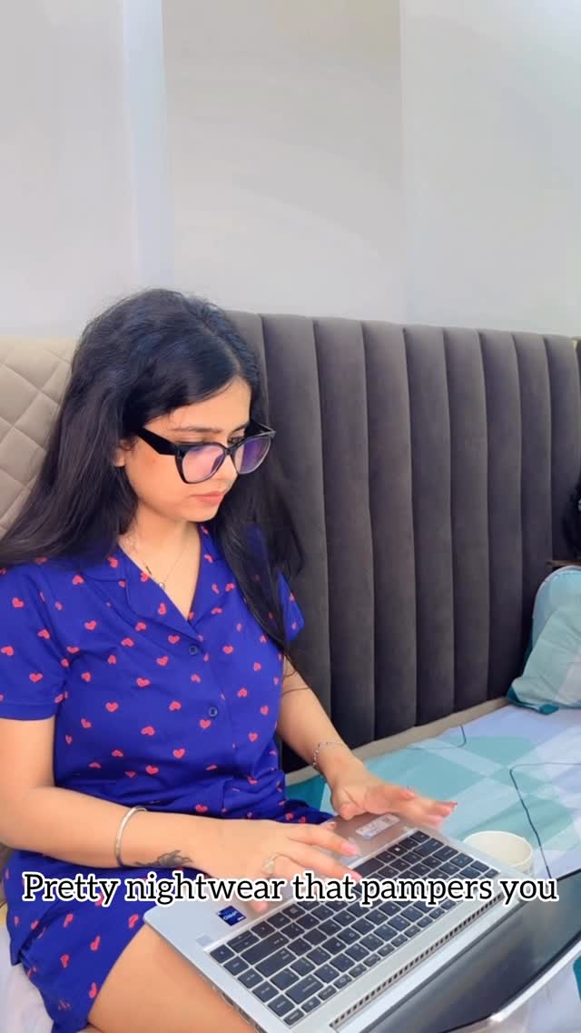 Instagram post by @meenal.2112 for Clovia. Caption reads: [...] lounging, sleeping or even stepping out,....