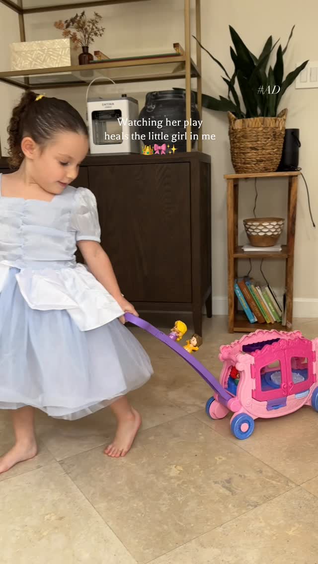 Instagram post by @mothercould for Fisher-Price. Caption reads: Proof that childhood magic never fades 🥹. Little....