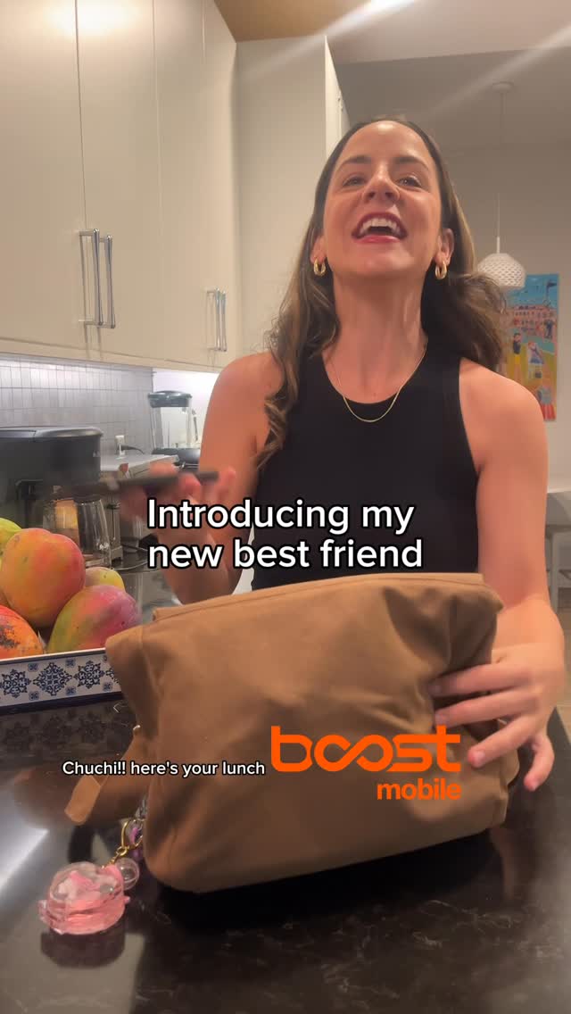 Instagram post by @bettypastelitos for Boost Mobile. Caption reads: Thanks to my new bestie, @boostmobile, I’ve got....