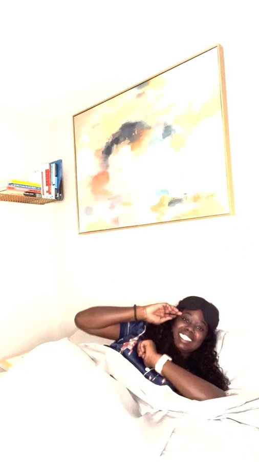 Instagram post by @danicathediabetic for GhostBed. Caption reads: Unveiling my new #GhostBedSheets and I couldn’t be....