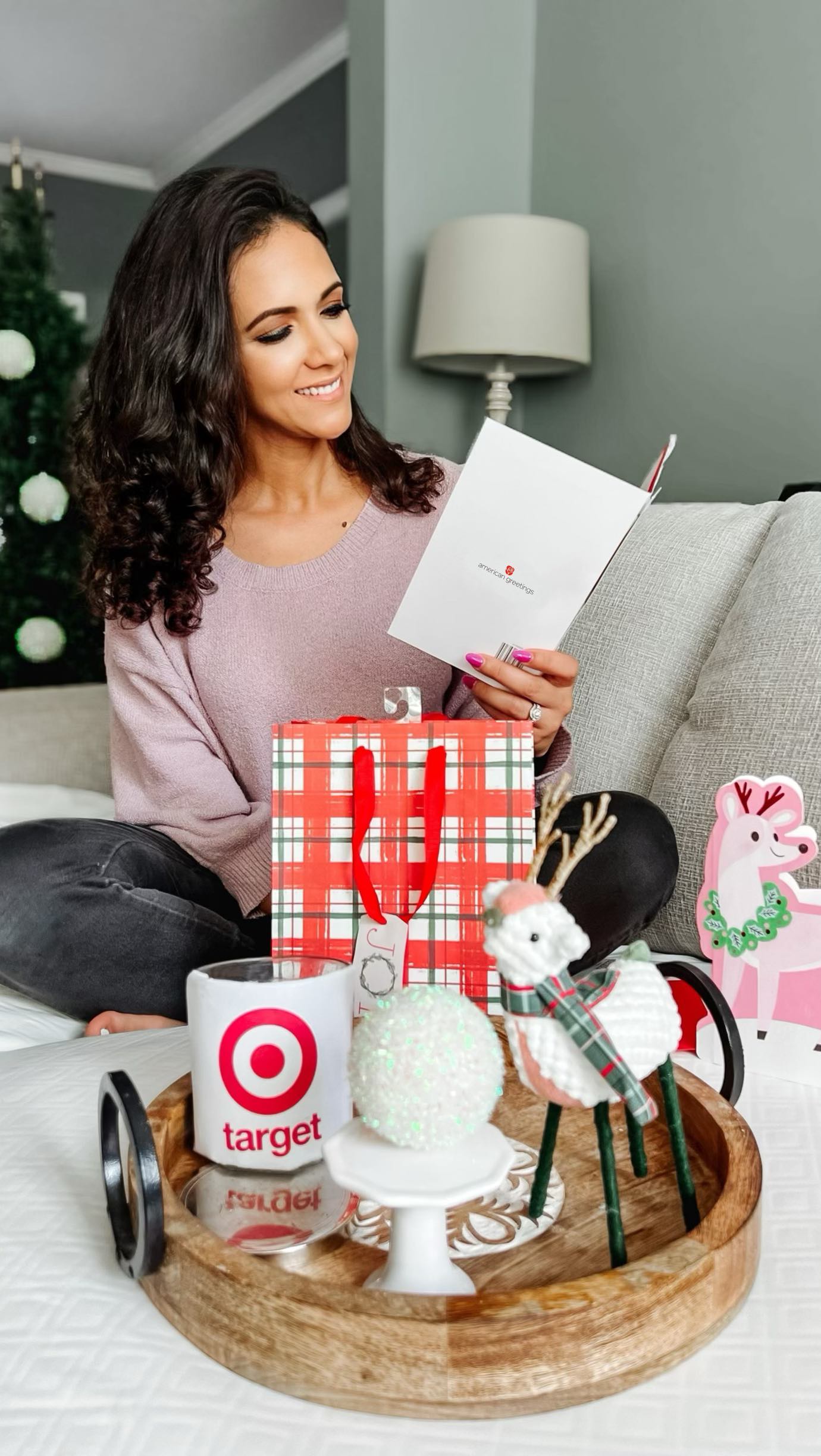 Instagram post by @sangiemamadoll for American Greetings. Caption reads: #sponsored We started early this year. Maya and....