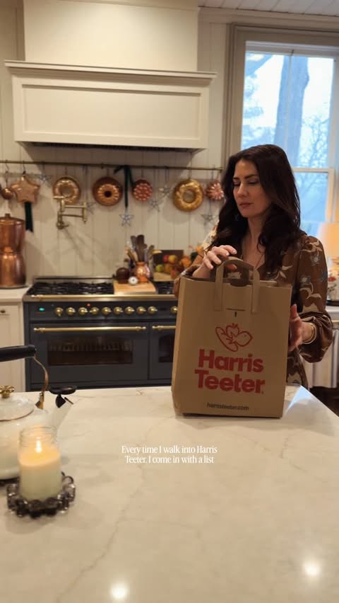 Instagram post by @juliacurated for Harris Teeter. Caption reads: [...] recipe. One quick Aisle Adventure at....