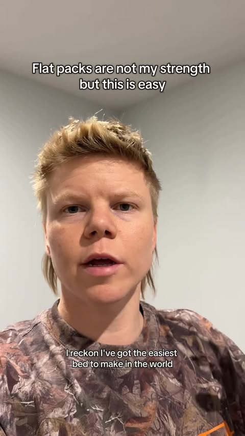 Instagram post by @jwaterhouse21 for Koala. Caption reads: Fine, emmy helped with the mattress 😂 #flatpack....