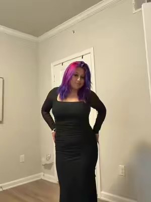 TikTok post by @sabrinas_palace for OQQ. Caption reads: [...] square neck maxi dress from @O QQ #oqq....