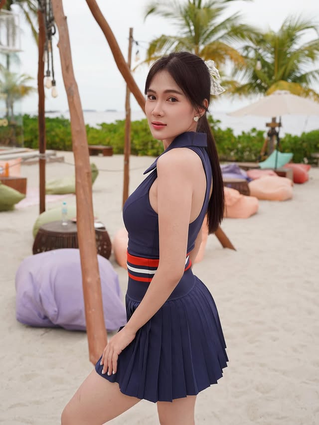 Instagram post by @margarethalie for Zalora. Caption reads: [...] on the beach for 12.12 powered by @zaloraid....