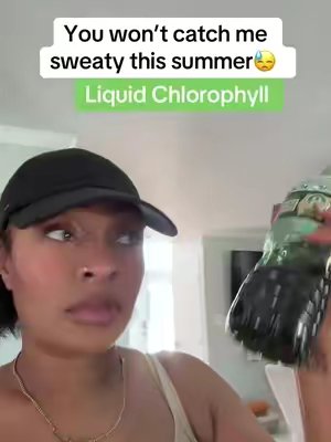 TikTok post by @beautiispassion for Benevolent Nourishment. Caption reads: Liquid chlorophyll will change your life…....
