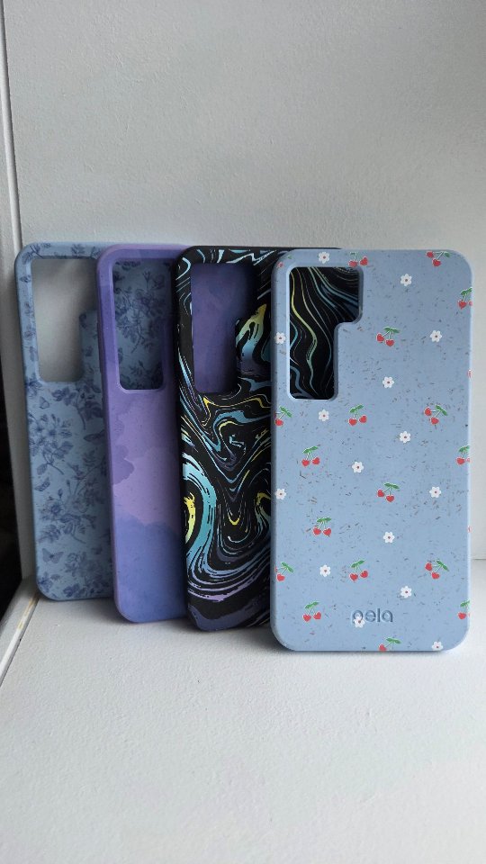 Instagram post by @bambi.roseuk for Pela Case. Caption reads: Okay, these Pela cases are actually everything....