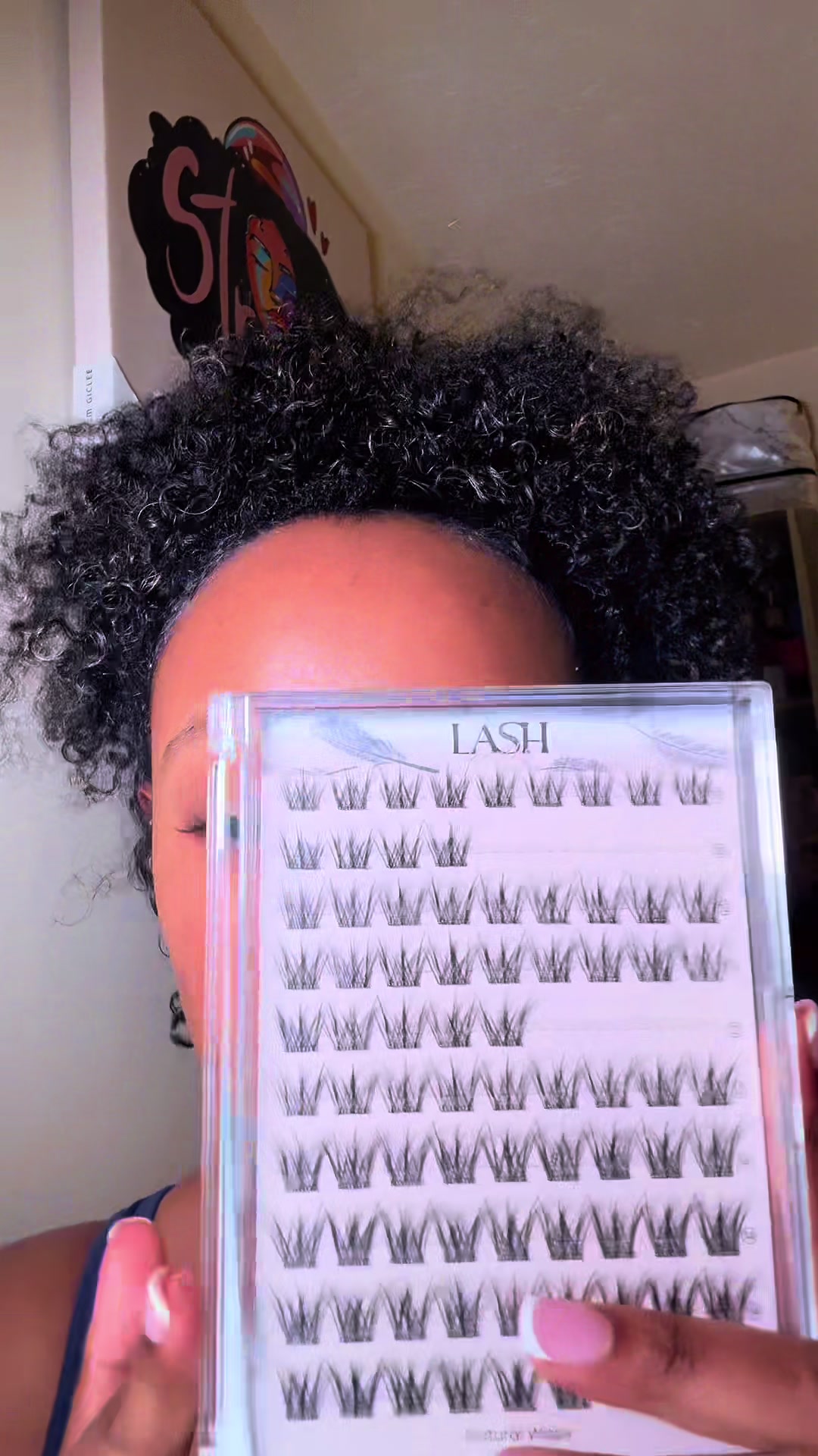 TikTok post by @iam_yohi for Lashterally. Caption reads: @Lashterally.usa #lashterally #diylashes [...].