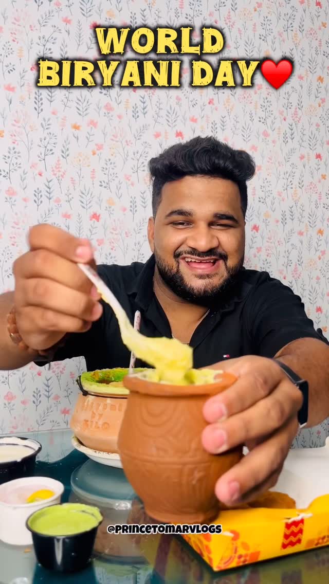 Instagram post by @princetomarvlogs for Biryani By Kilo. Caption reads: Experience the joy of sharing a meal that’s more....
