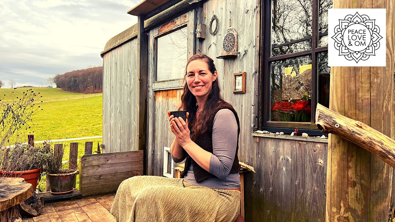 YouTube post by @PeaceLoveandOm for everdrop. Caption reads: For rent in a construction trailer - Anna's....