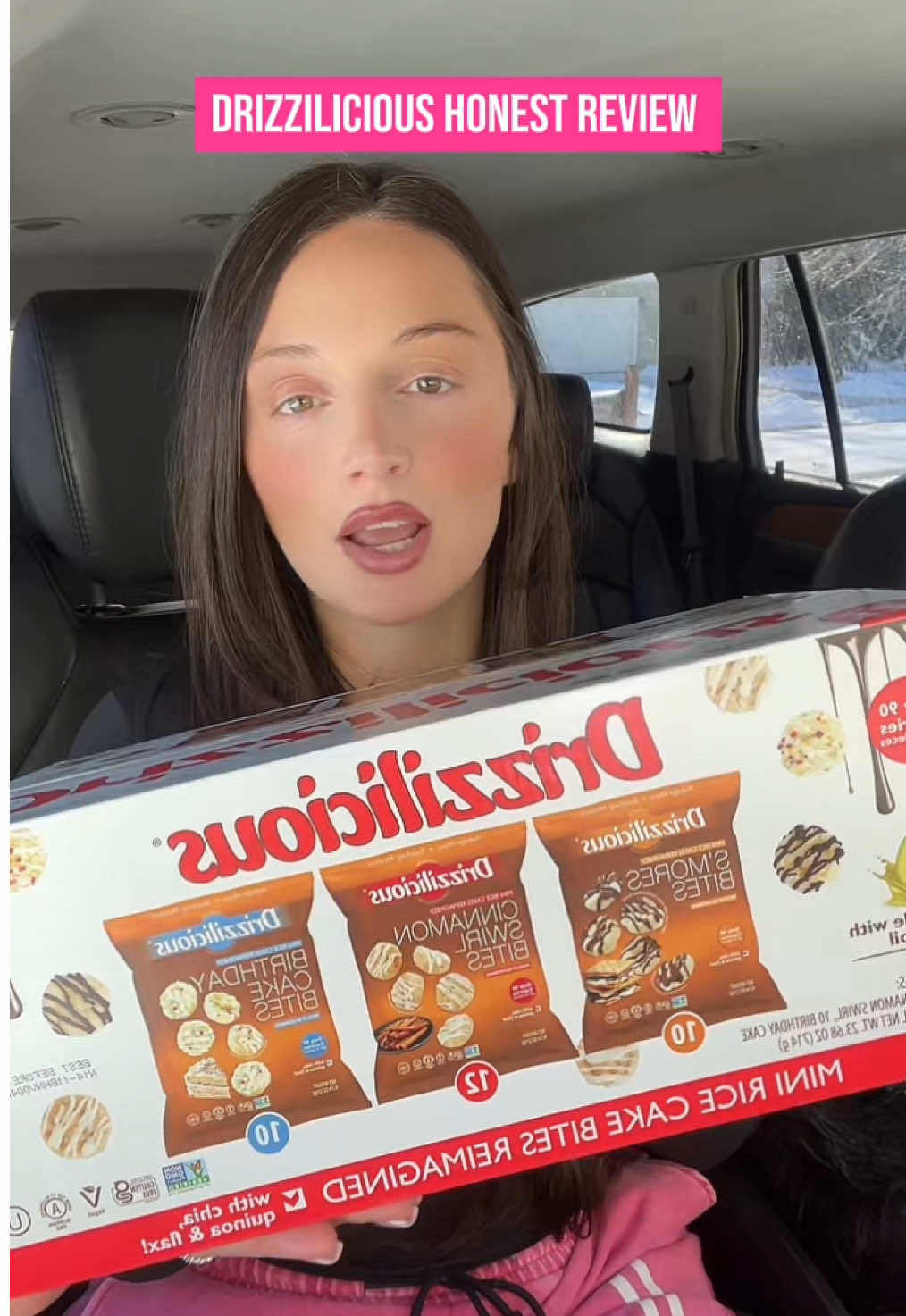 TikTok post by @shannnfox for Drizzilicious. Caption reads: [...] gluten free ???? 😍😍😍😍😍😍 @Drizzilicious....