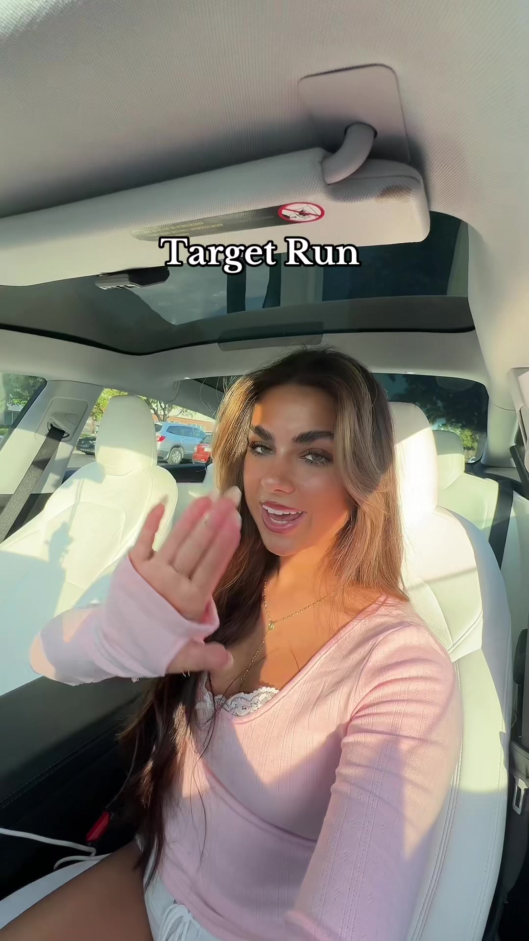 TikTok post by @itzalisachka for Javy Coffee. Caption reads: I need to do these target runs more often! @Javvy....