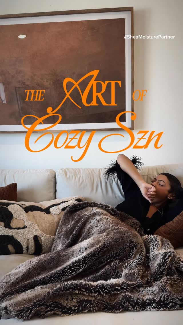 Instagram post by @tach.j for Sheamoisture. Caption reads: Seasonal dryness won’t find me this season thanks....