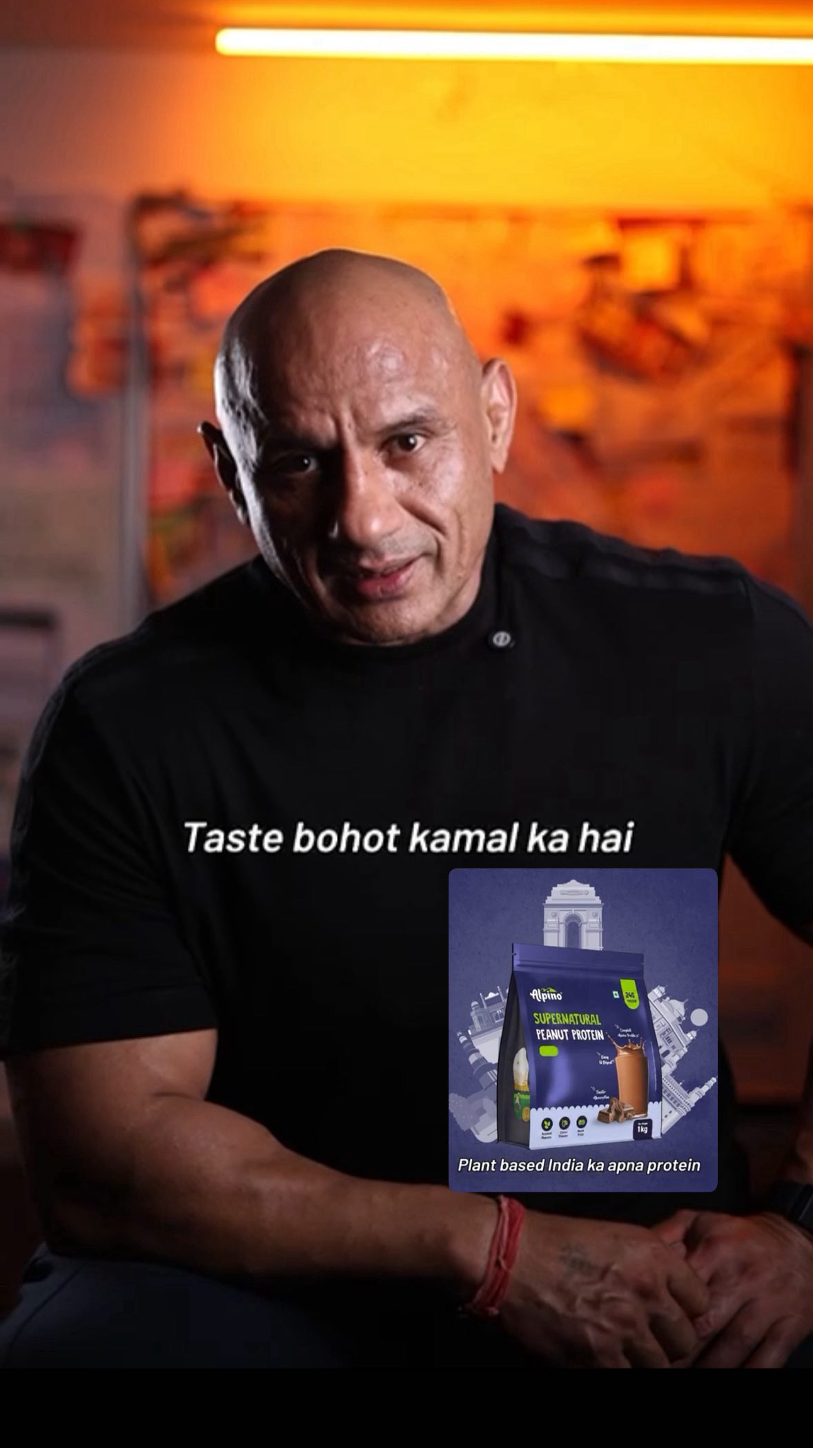 Instagram post by @mrmukeshgahlot for Alpino. Caption reads: Saathiyo,
Main hamesha maanta hoon… recovery tabhi....