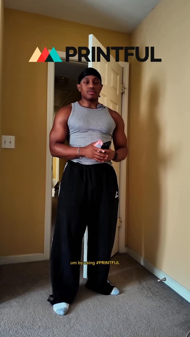 Instagram post by @braxsino for Printful. Caption reads: I mean he can make a another shirt using @printful....