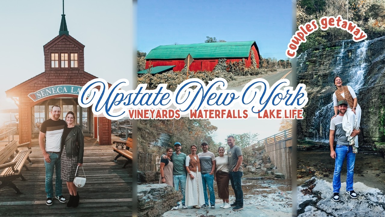 YouTube post by @MeganFoxUnlocked for Hosanna Revival. Caption reads: Falling For UPSTATE NEW YORK: vineyards, lakes,....