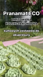 Instagram post by @fizjostrefa_kobiecosci for Pranamat. Caption reads: Nie możesz przegapić PISTACJOWEJ NOWOŚCI od....