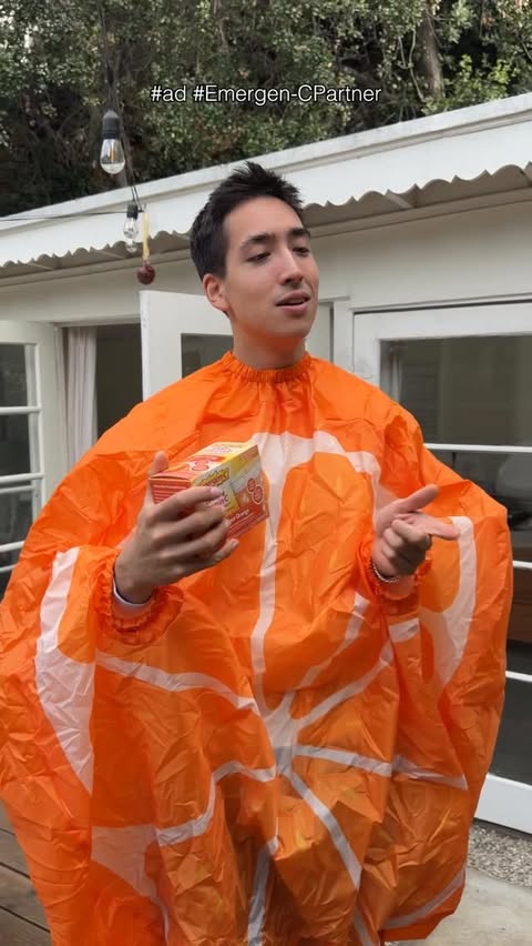 Instagram post by @brandoncohen for Emergen-C. Caption reads: @emergenc - for when you need to lock in #ad [...].
