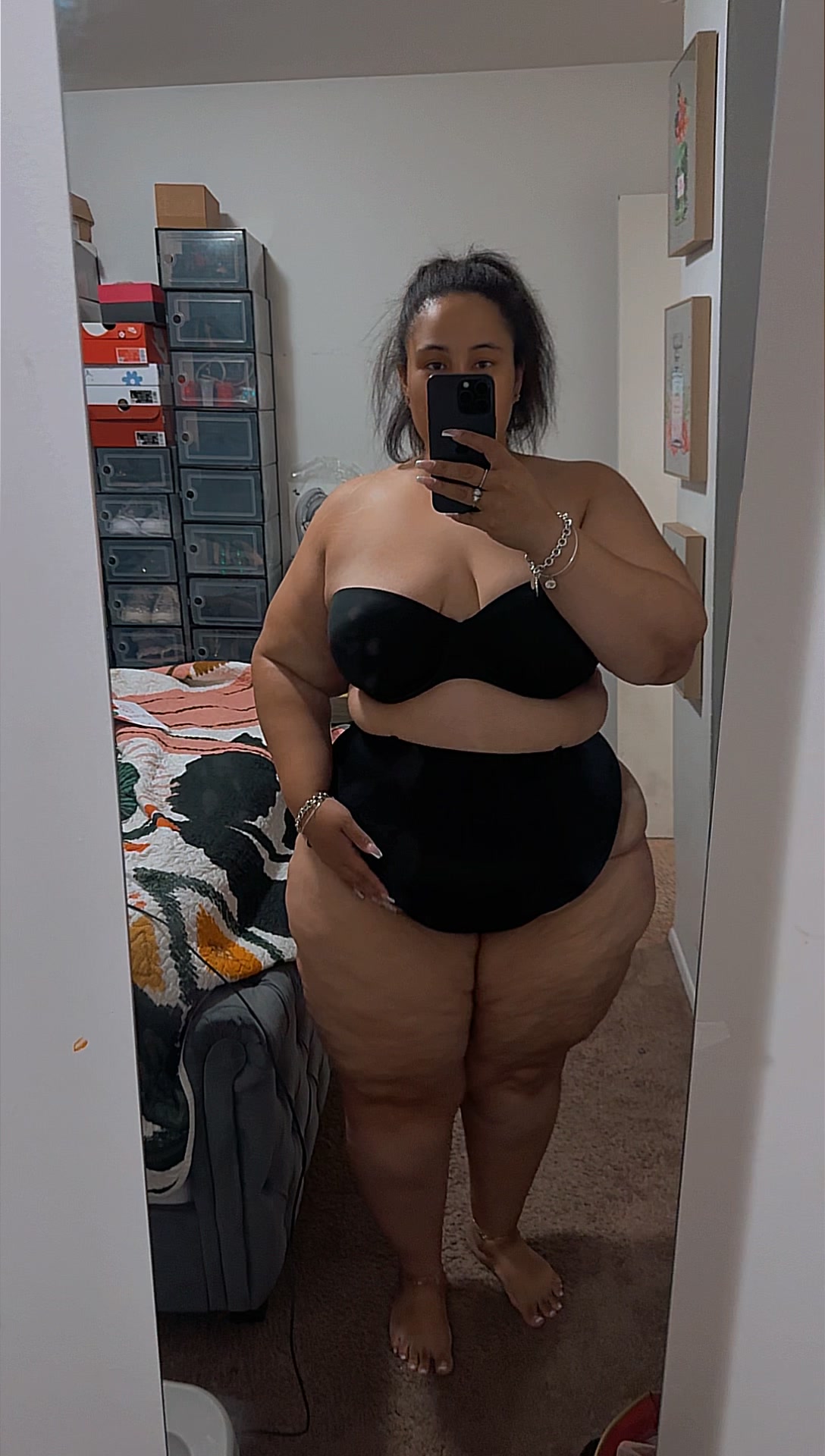 TikTok post by @hazel_eyez_thick_chic for Werena. Caption reads: @Werena #plussizefashion #curvytiktok [...].