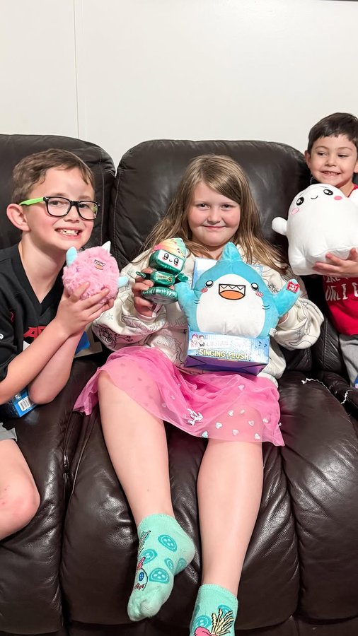 Instagram post by @madisyn_and_the3bears for Bonkers Toys. Caption reads: Madisyn, Titus, and Sylas had a blast unboxing the....