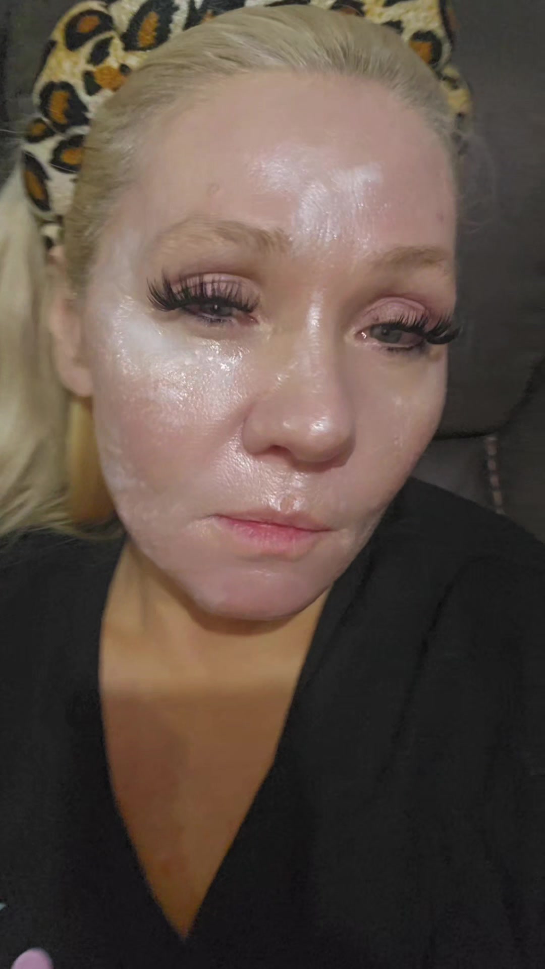 TikTok post by @christinasfaves for COSRX. Caption reads: This new mask @COSRX Official rocks ladies!....