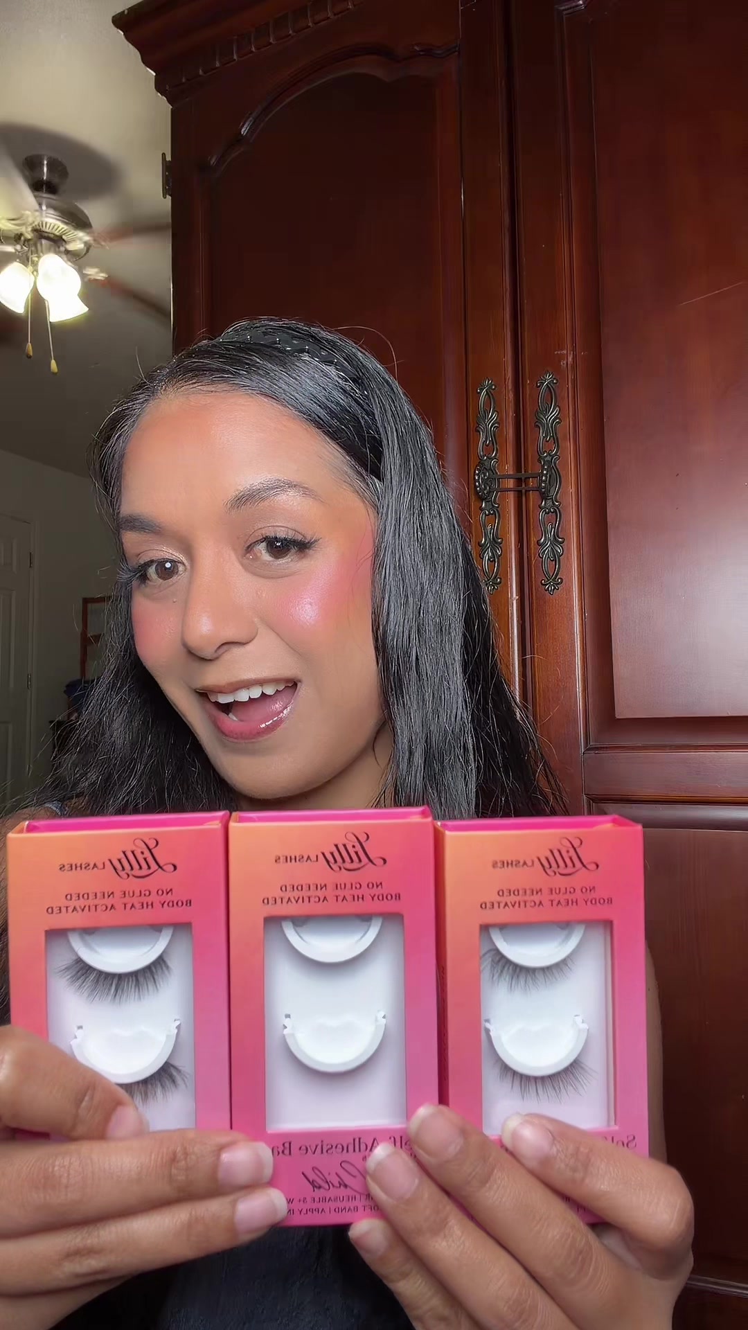 TikTok post by @glowxgrow.lexi for Lilly Lashes. Caption reads: @Lilly Lashes I’m in love with this half lash....