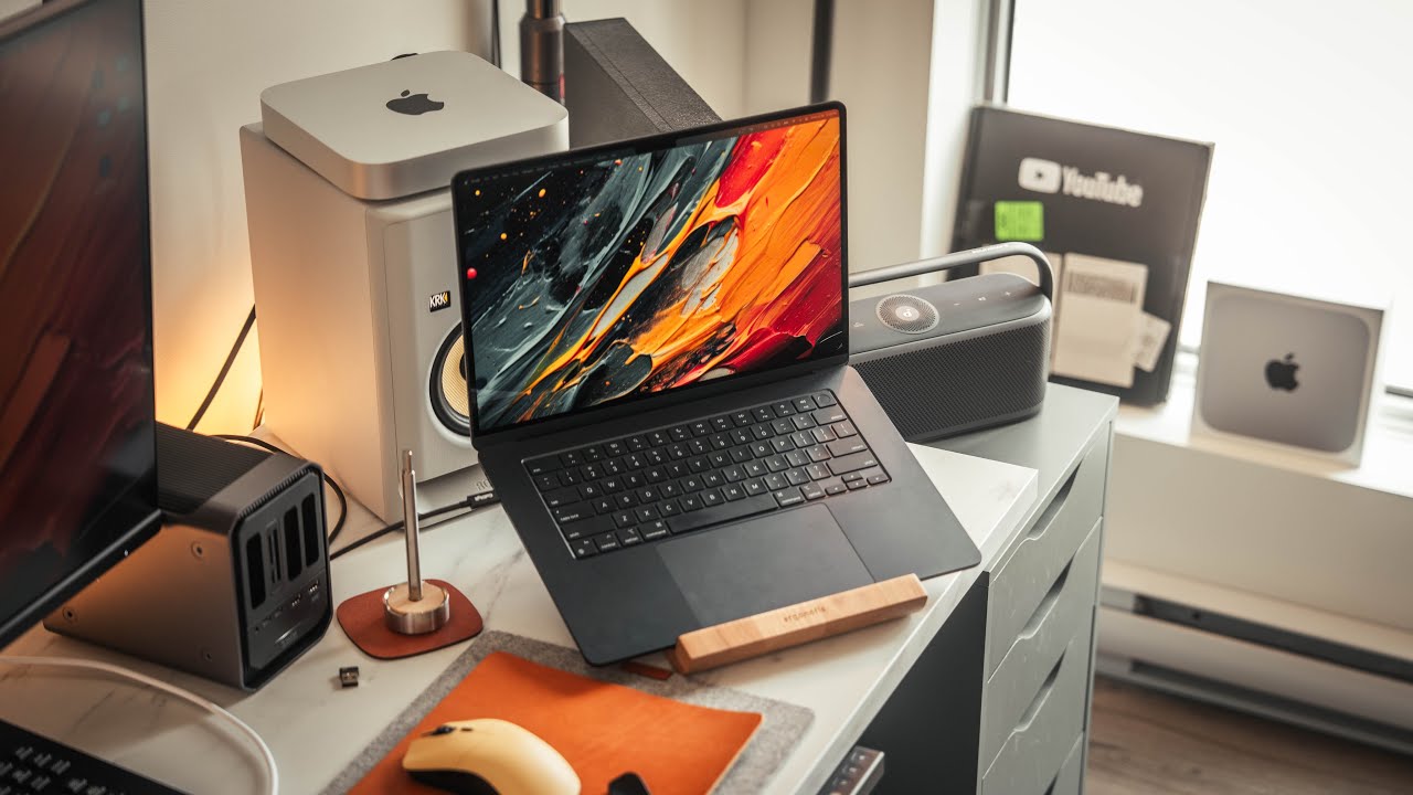 YouTube post by @andresvidoza for The Bay. Caption reads: M2 MacBook Air 15" - Honest Long Term Truth! (REAL....