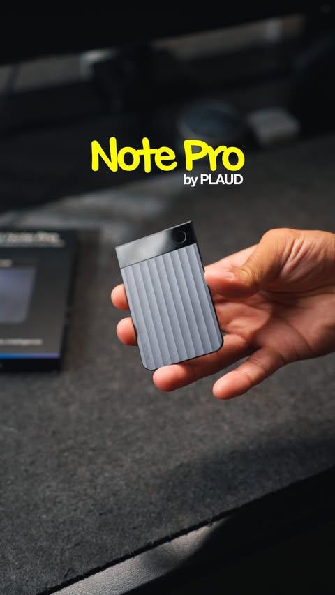 Instagram post by @bydduong for PLAUD. Caption reads: [...] that… I’ve been using the Note Pro from....