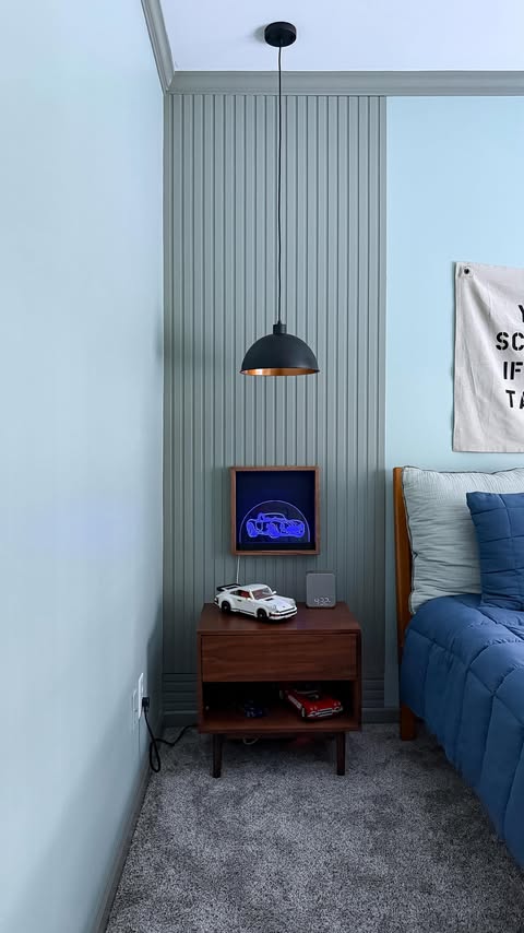 Instagram post by @simplyalignedhome for xTool. Caption reads: [...] special to display his favorite things!....