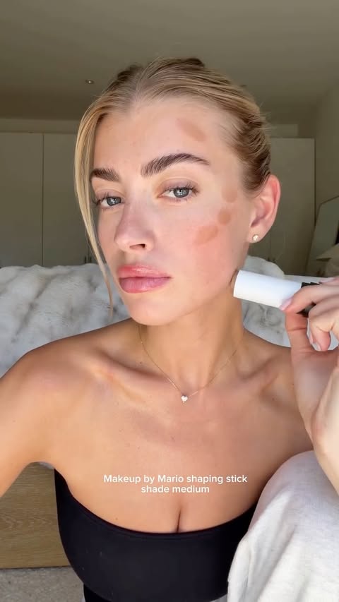 Instagram post by @freyatidy for MAKEUP BY MARIO. Caption reads: The easiest soft sculpt. @makeupbymario....