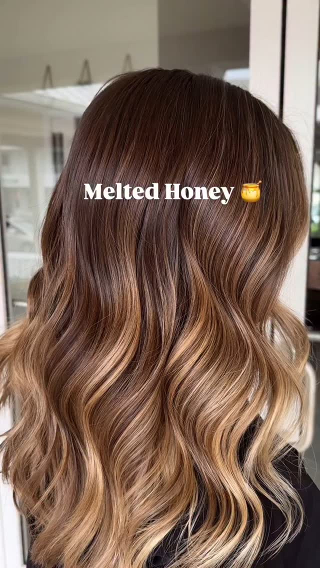 Instagram post by @suetyrrellstylist for Ghd Hair. Caption reads: 😋😋😋 Melted Honey 🍯... by....