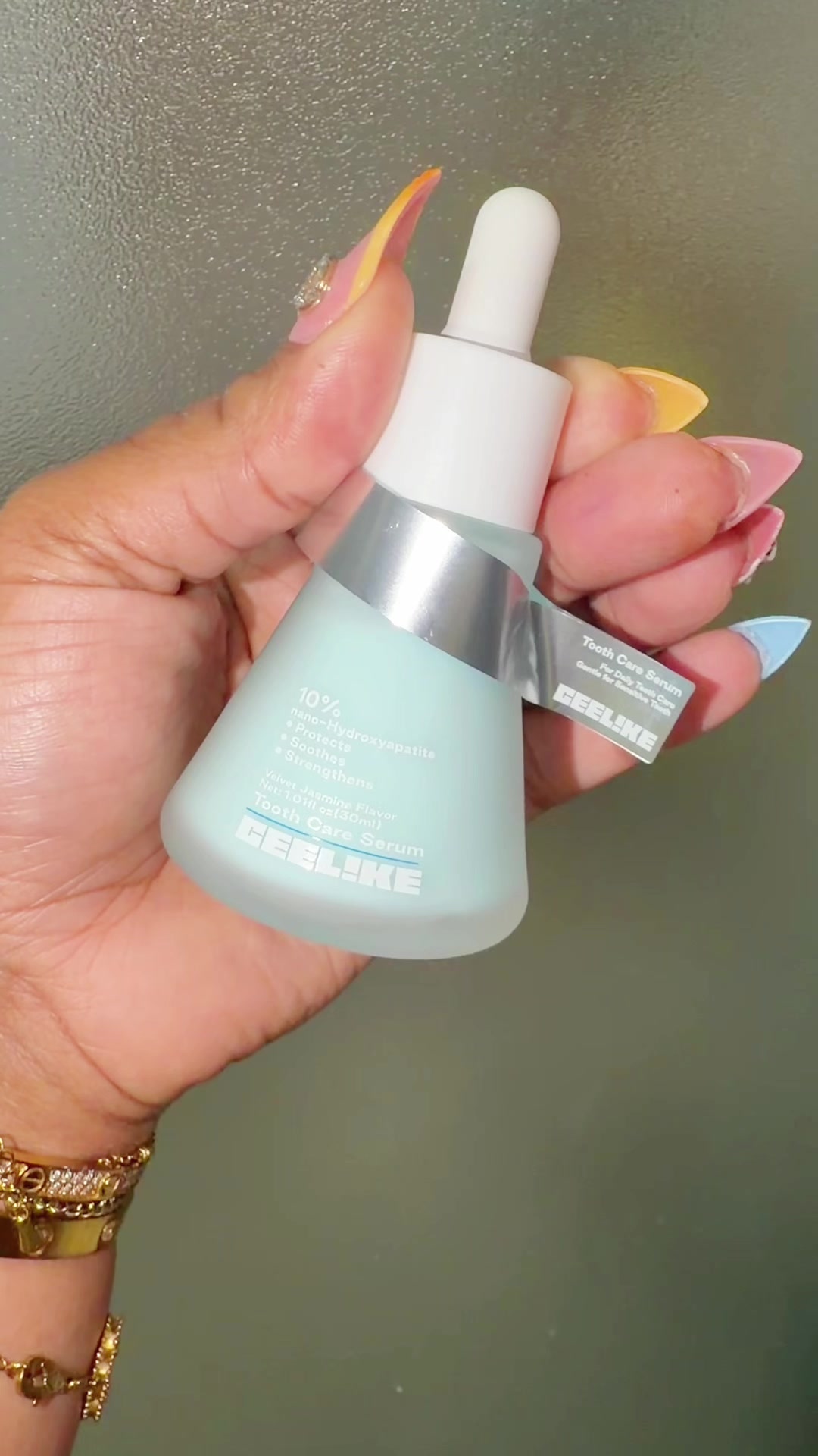 TikTok post by an influencer for CEELIKE & MSDRWIKEY Oral Care. Caption reads: [...] Oral Care @CEELIKE & MSDRWIKEY Oral Care....