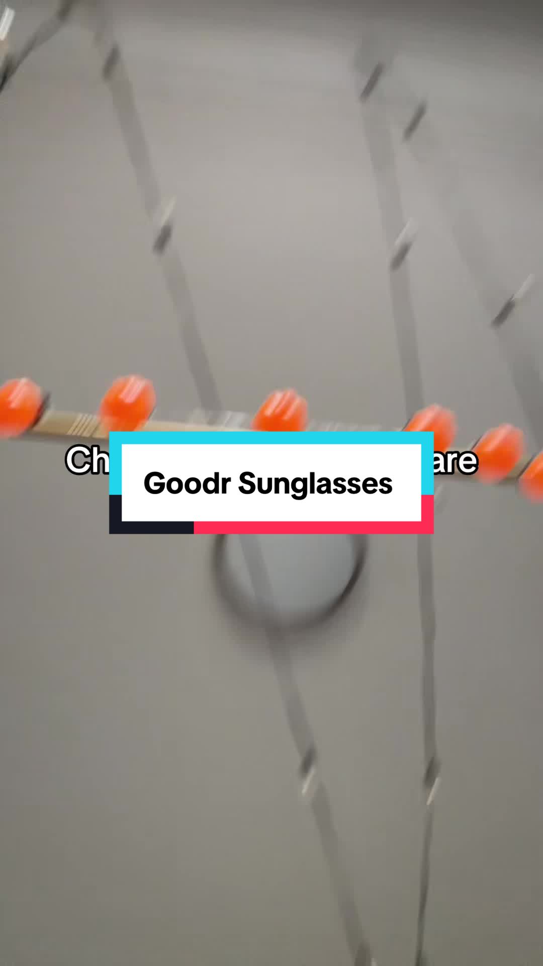 TikTok post by @tarabauman80 for Goodr. Caption reads: The Goodr sunglasses are currently marked down for....