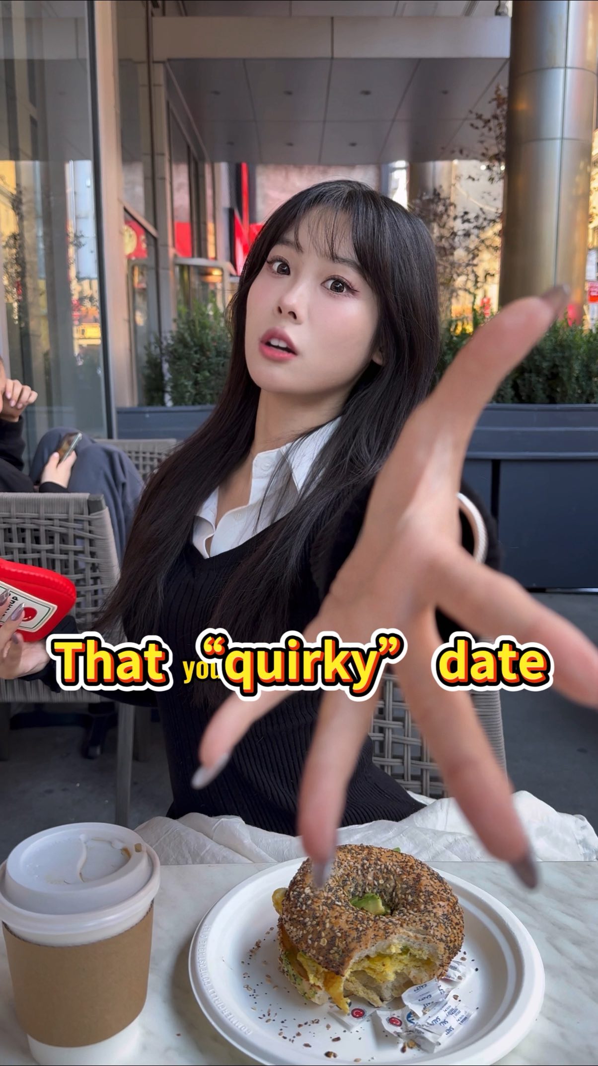 Instagram post by @pika.jenn for Coffee Meets Bagel. Caption reads: Insufferable or goonable? 😳
•
•
•

#abg #美女....