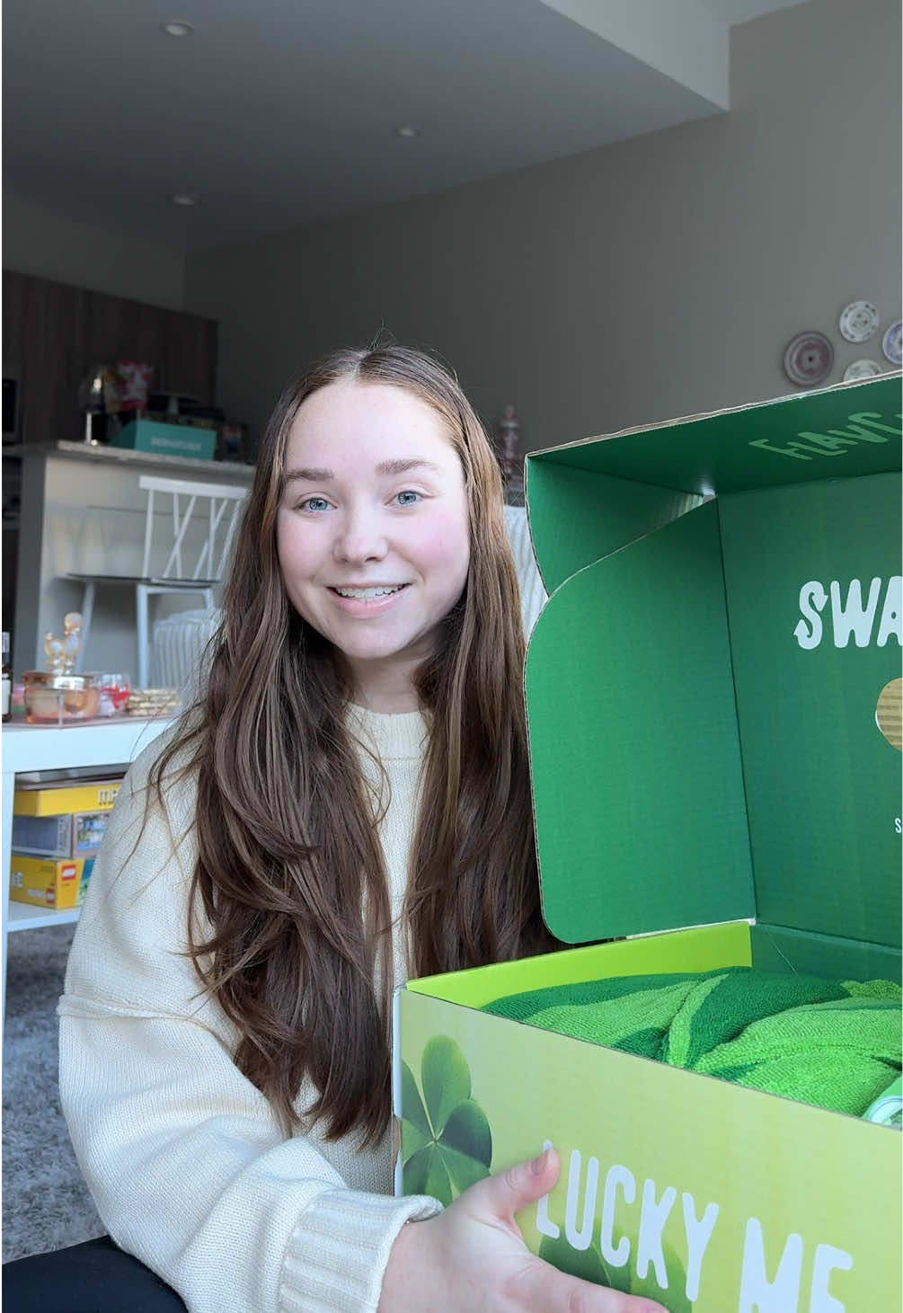 TikTok post by @rediscoveringmaddy for ShopFlavCity. Caption reads: SHAMROCK IS HERE☘️☘️☘️ @ShopFlavCity #flavcity....
