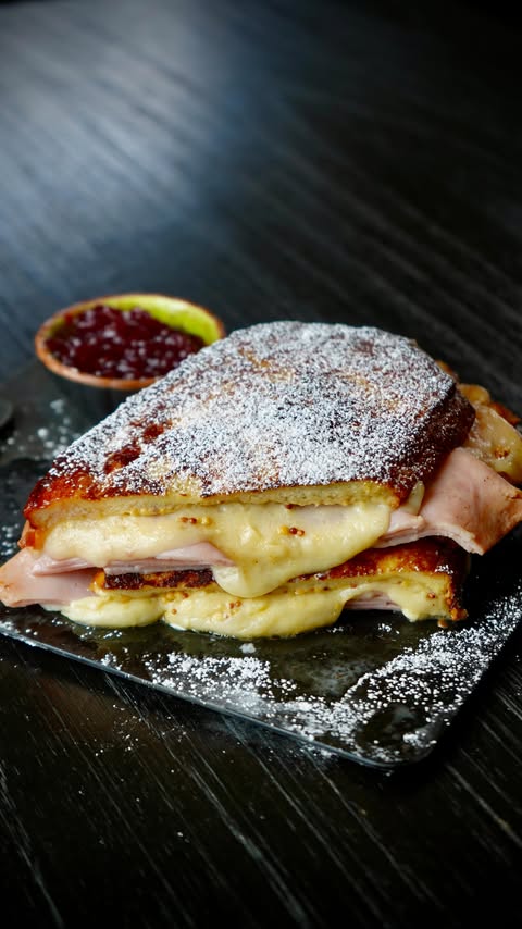 Instagram post by @calwillcookit for Dietz & Watson. Caption reads: Monte Cristo with @dietzandwatson 🔥 

One of my....