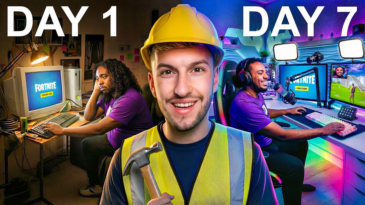 YouTube post by @DanticYT for HyperX. Caption reads: I Transformed a Streamer's Life in 7 Days!.