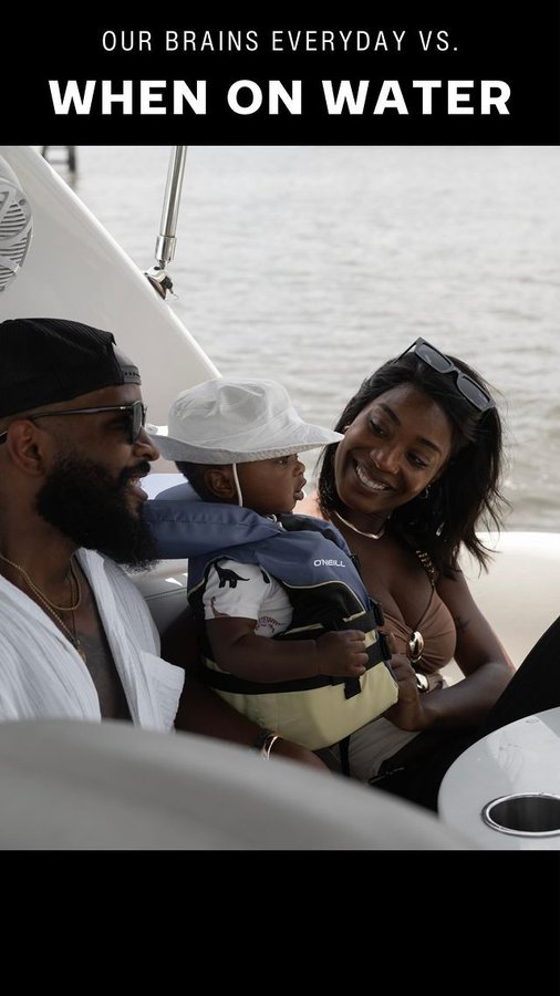 Instagram post by @loveatfirstflight_ for Discover Boating. Caption reads: [...] of mind. 

Thank God for tools like....