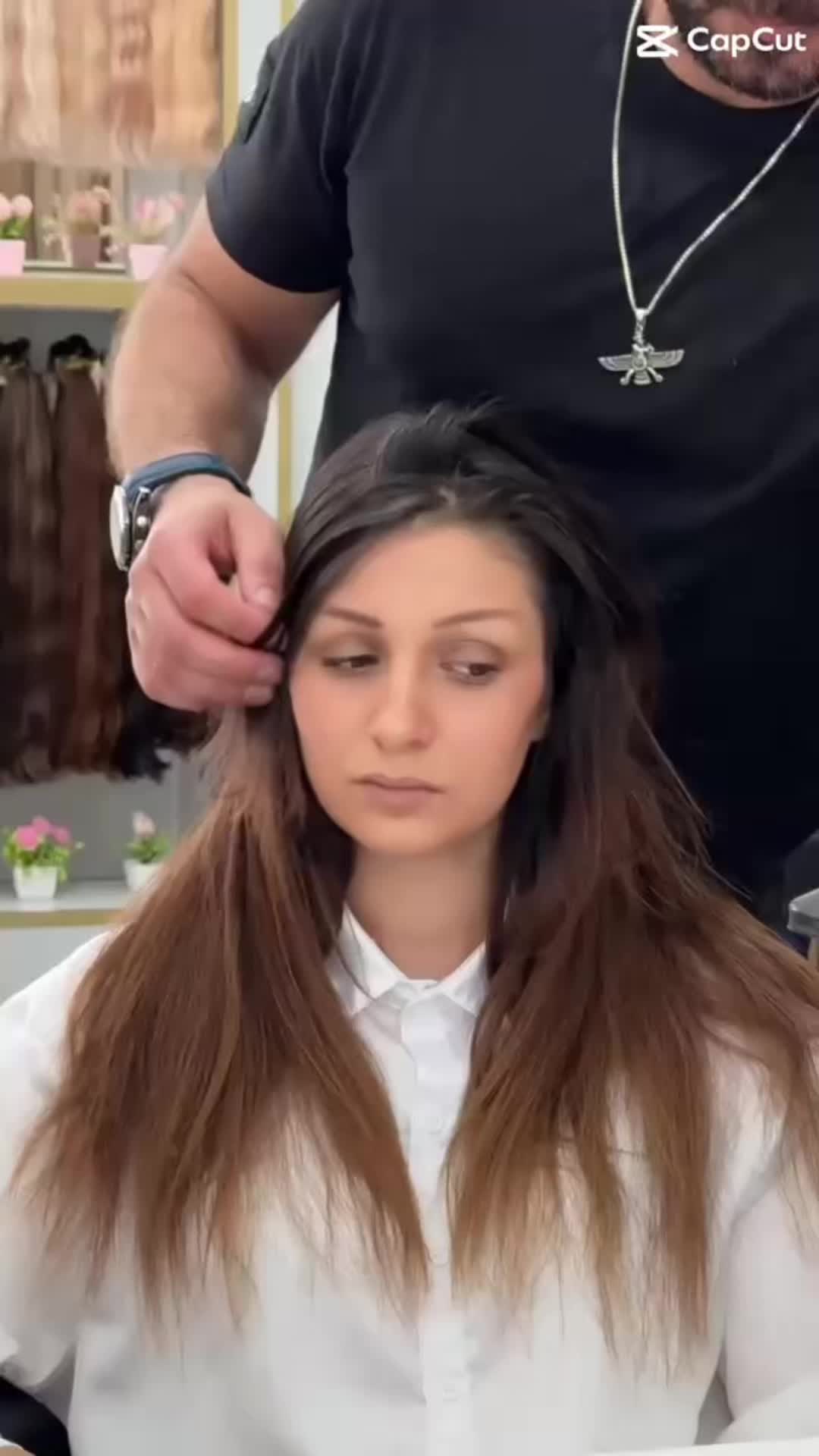 TikTok post by @turcinova_zena123 for Sunny Hair. Caption reads: @sunnyhairofficial @sunnyhair_eustore #sunnyhair....
