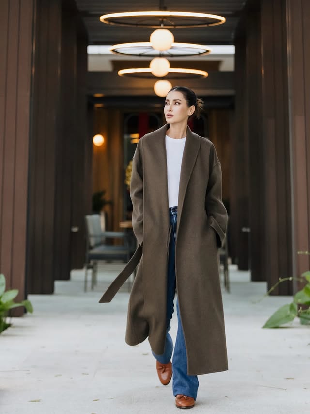 Instagram post by @annethong for Loro Piana. Caption reads: [...] own favourite pieces waiting at the Loro....