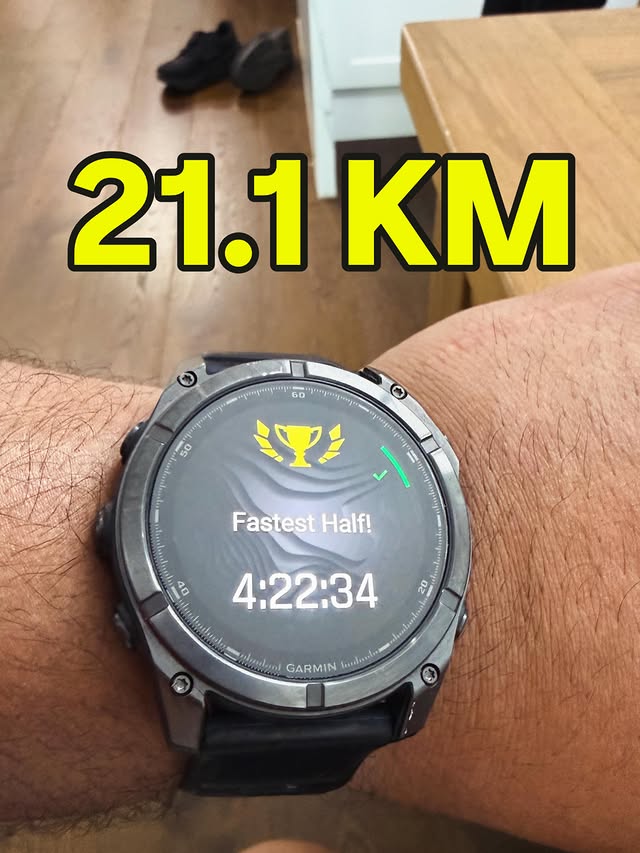 Instagram post by @unklephillzfit for Garmin. Caption reads: [...] I missed my start just to grab my Garmin for....