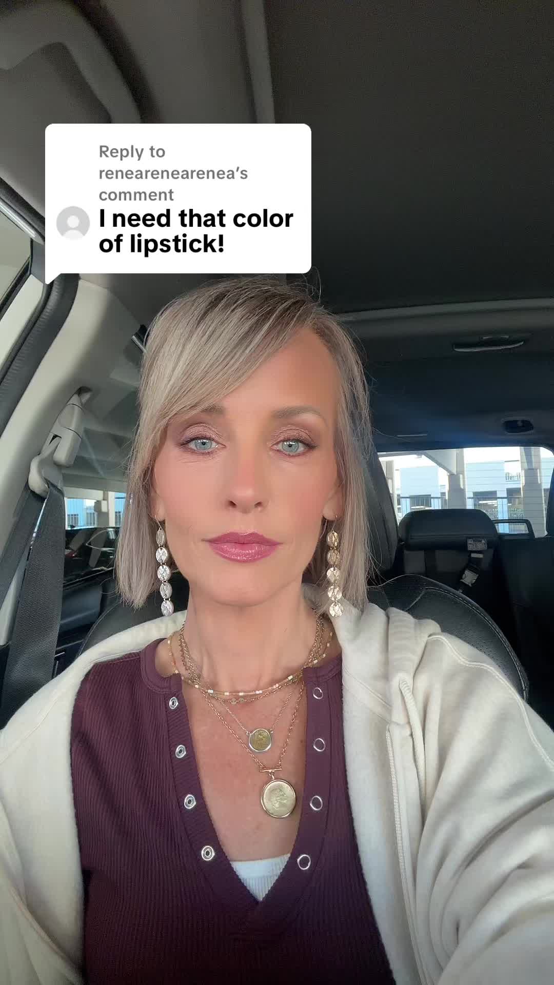 TikTok post by @heyhaleyyoung for City Beauty. Caption reads: Replying to @renearenearenea @CityBeauty....