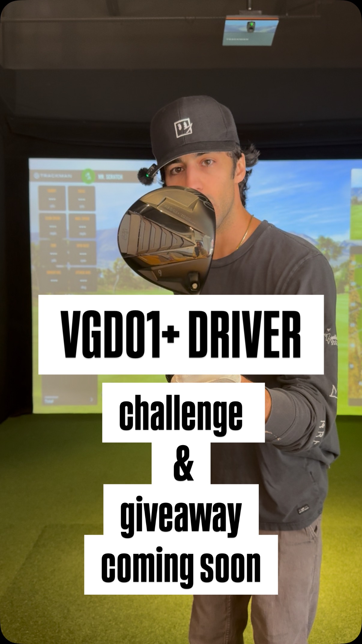 Instagram post by @_.mr.scratch for VICE GOLF. Caption reads: Took the new Vice VGD01+ (9°) for a few swings....