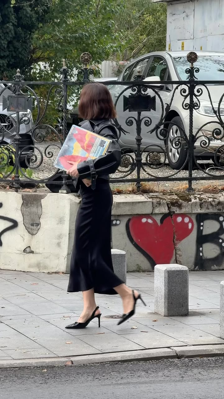 Instagram post by @valentinaislove for CCC. Caption reads: autumn walk 🍂 @cccshoesbags.