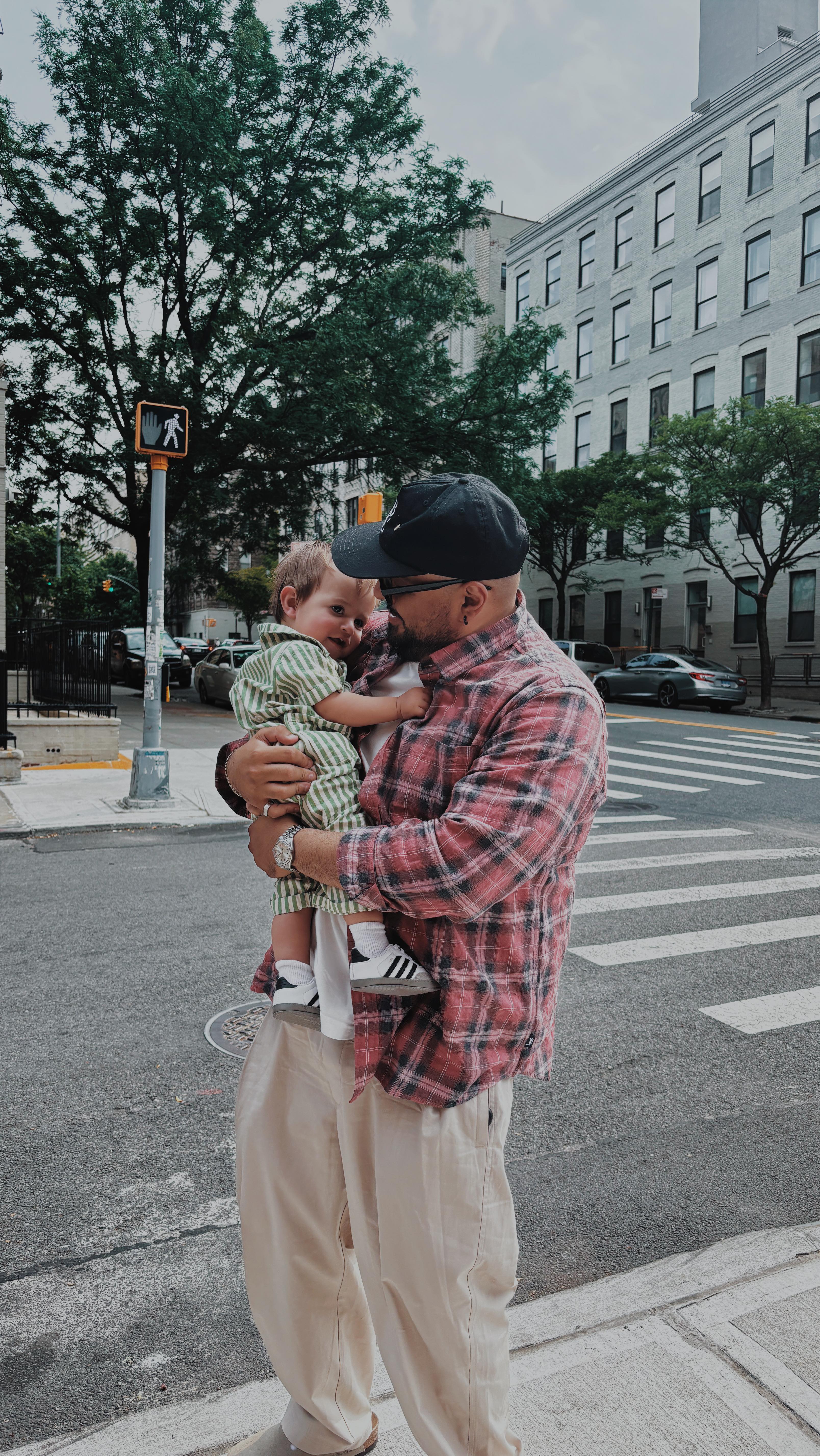 Instagram post by @joegonzales.co for Hanna Andersson. Caption reads: Every day with my son is a favorite day. And....