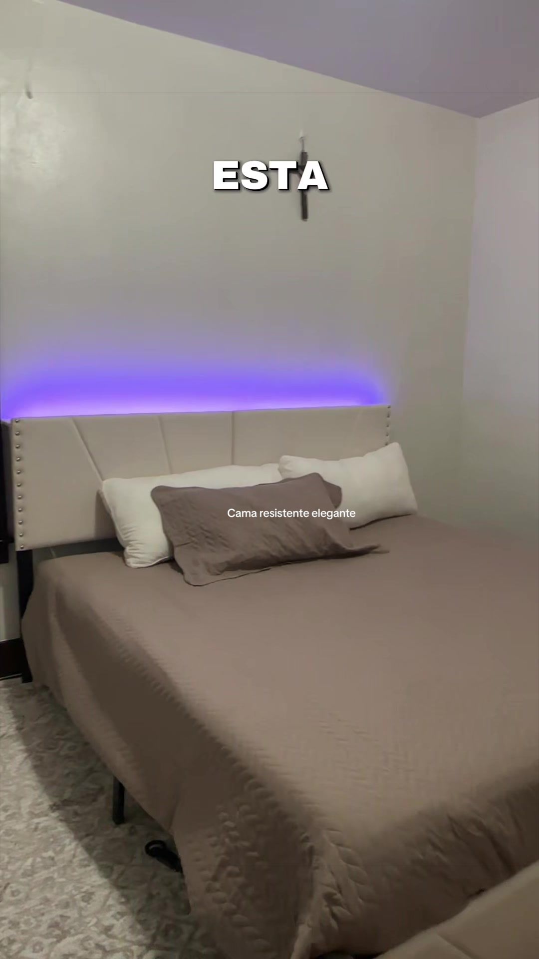 TikTok post by @lupitarecomienda for Raybee Furniture US. Caption reads: [...] #bed @RaybeeFurniture @Raybee Furniture US....